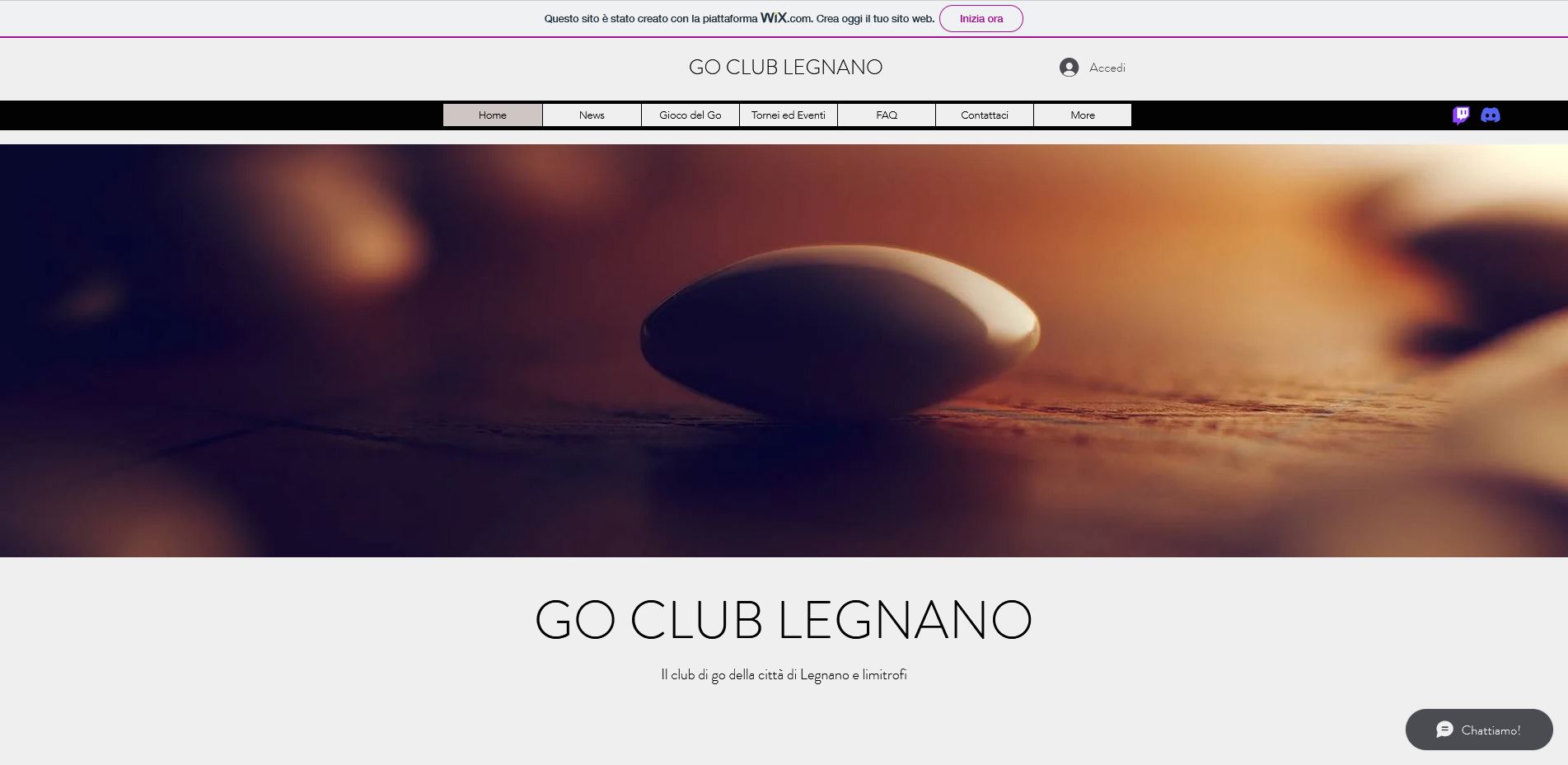 sitoGoClubLegnano homePage