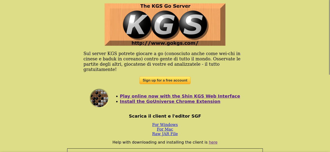KGS HomePage